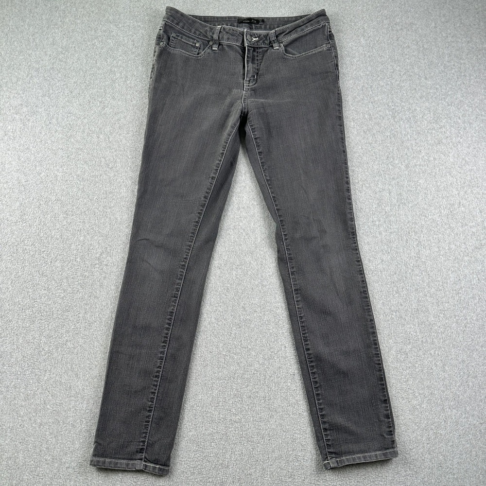 Prana Jeans Womens 6 Regular Gray Denim Stretch Pants